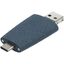 Флешка Pebble Universal, USB 3.0, серо-синяя, 32 Гб-