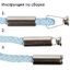 Наконечник для шнурка Nozzle, серебристый (хром)-