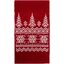 Шарф Elnik, красный с молочно-белым-