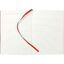 Ежедневник Flat Light, недатированный, красный-