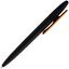 Ручка шариковая Prodir DS5 TRR-P Soft Touch, черная с оранжевым-