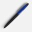 Ручка шариковая Prodir DS5 TRR-P Soft Touch, черная с синим-