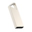USB flash-карта SPLIT (16Гб), серебристая, 3,6х1,2х0,5 см, металл-