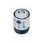 Адаптер с 2-умя USB-портами для зарядки Travel Blue Twist & Slide Adaptor голубой/белый-