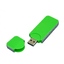 USB-флешка на 16 Гб в стиле I-phone, прямоугольнй формы, зеленый-