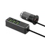 АЗУ 1 USB + 3 USB для пассажиров, QC 3.0, 7А, алюминий, графит, Deppa-