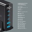 Зарядная станция 3xUSB Type-C, 2xUSB, PD, QC, 140Вт, черный, Deppa-