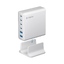 Зарядная станция 4xUSB Type-C, 2xUSB, PD, QC, 160Вт, белый, Deppa-