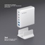 Зарядная станция 4xUSB Type-C, 2xUSB, PD, QC, 160Вт, белый, Deppa-