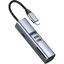 USB-хаб 7 в 1 USB-C - USB-A3.0 + 2хUSB-C + USB-C PD100Вт + HDMI + SD + microSD, серый, Deppa-