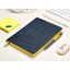 Ежедневник недатированный А5 "Boston", темно-синий (желтый обрез)-