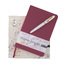 Ежедневник с каменной бумагой недатированный А5 "Carrara", бордовый-