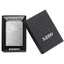 Зажигалка ZIPPO с покрытием Herringbone Sweep, латунь/сталь, серебристая, матовая, 38x13x57 мм-