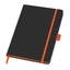 Блокнот "ColorNote Black", твердая обложка A5, 80 листов, черный с оранжевым-
