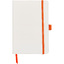 Блокнот "ColorNote White", твердая обложка A5, 80 листов, белый и оранжевый-