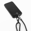 Шнурок-держатель для телефона с зарядным кабелем USB-C на USB-C/Lightning «Lany Eco Charge», серый-