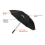Зонт-трость антишторм Nordic Drift Trail AWARE™ RPET, UPF 50+, d135-140 см-