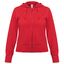 Толстовка женская Hooded Full Zip красная, размер XXL