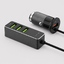 АЗУ 1 USB + 3 USB для пассажиров, QC 3.0, 7А, алюминий, графит, Deppa