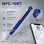 Ручка металлическая шариковая с NFC чипом «ИнкТеллект» soft-touch, темно-синий
