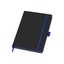 Блокнот "ColorNote Black", твердая обложка A5, 80 листов, черный с синим