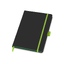 Блокнот "ColorNote Black", твердая обложка A5, 80 листов, черный с зеленым яблоком