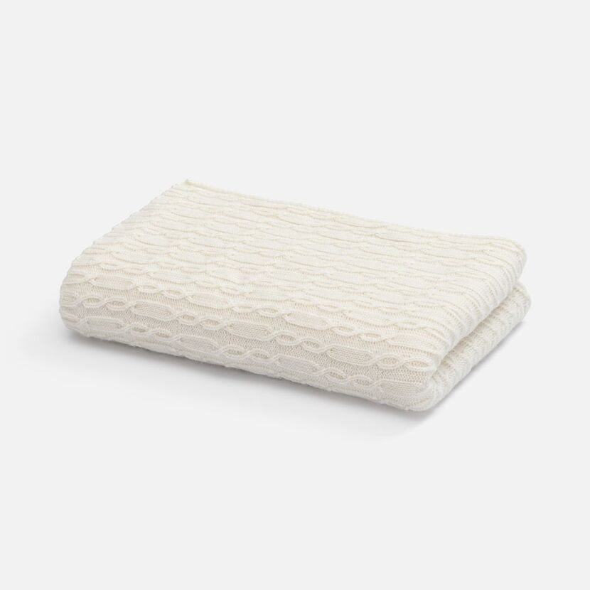 Плед Knitline, белый (молочный)