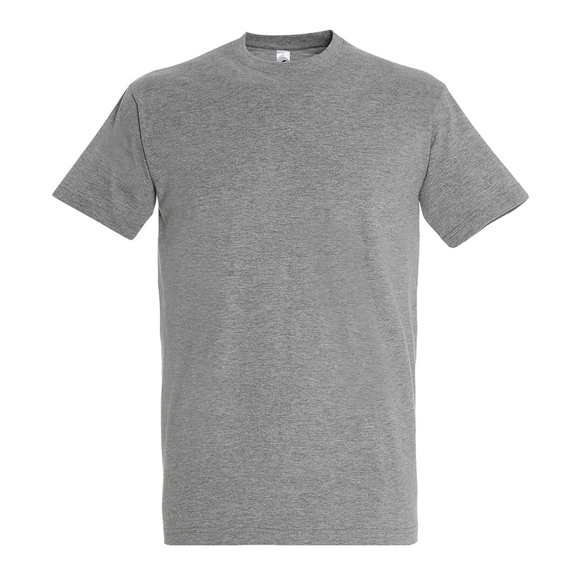 Футболка мужская IMPERIAL, серый меланж, 2XL, 85% хлопок, 15% вискоза, 190 г/м2