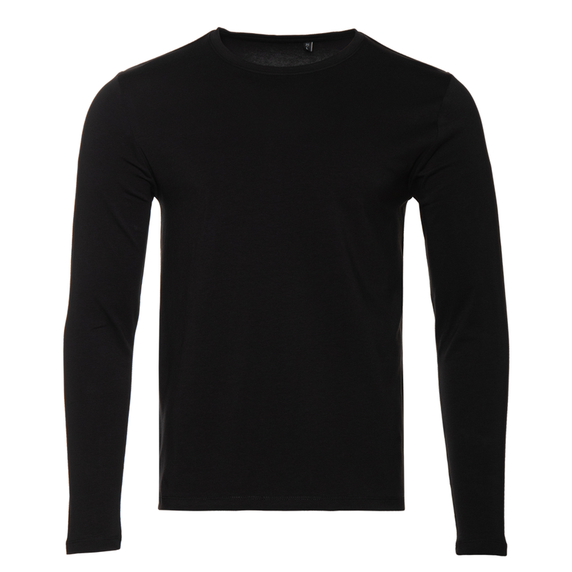 Лонгслив STAN хлопок/эластан 180, 35, Чёрный,  (20)  (52/XL)