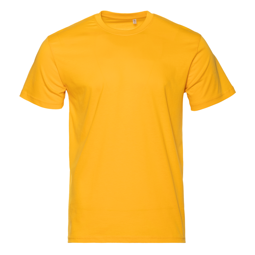 Футболка унисекс STAN, хлопок 150, 51, Жёлтый,  (12/1)  (44/XS)