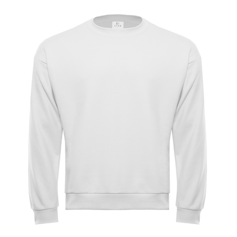 Свитшот унисекс STAN футер без начёса, 350, 96, Белый,  (10/1)  (58/4XL)