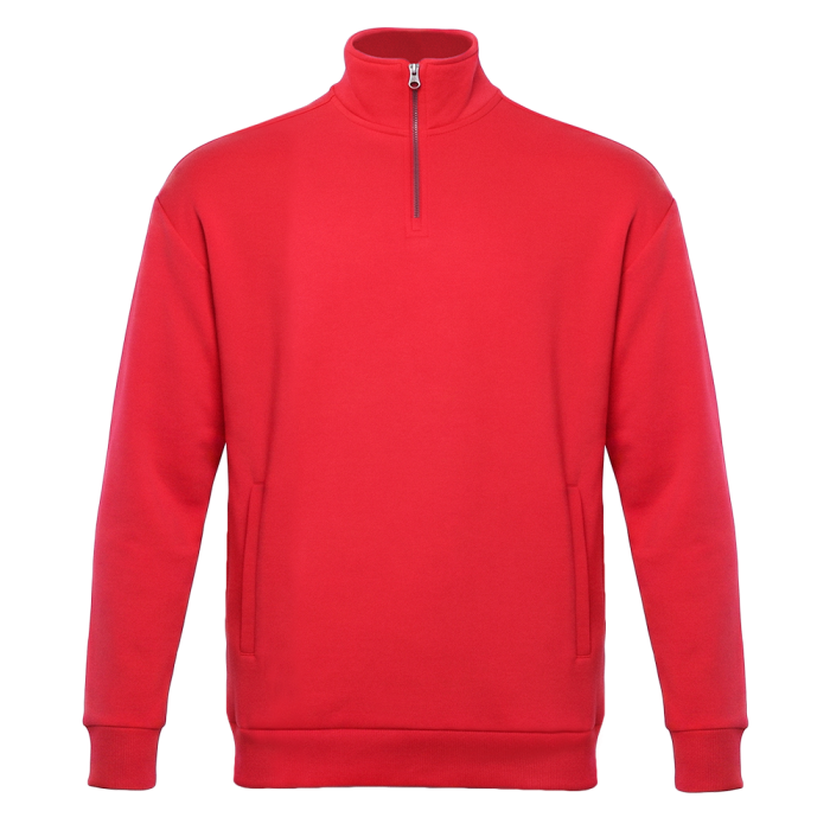 Толстовка STAN оверсайз на молнии, футер без начёса, 340, 102, Красный,  (14)  (44/XS)